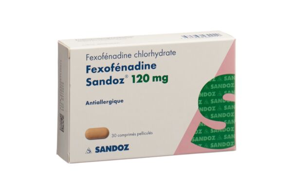 Fexofenadin Sandoz Filmtabl 120 mg 30 Stk