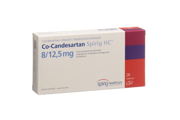 Co-Candesartan Spirig HC Tabl 8/12.5mg 28 Stk