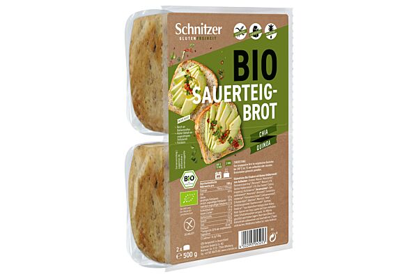 Schnitzer Bio pain au levain chia quinoa 500 g