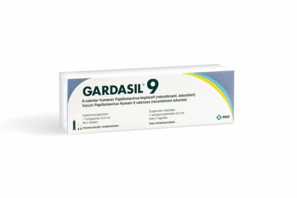 Gardasil 9 susp inj en seringue préremplie 0.5 ml