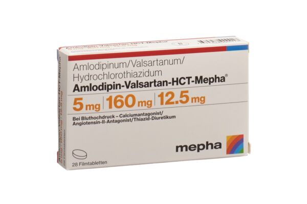 Amlodipin-Valsartan-HCT-Mepha cpr pell 5mg/160mg/12.5mg 28 pce