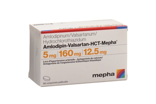 Amlodipin-Valsartan-HCT-Mepha Filmtabl 5mg/160mg/12.5mg 98 Stk