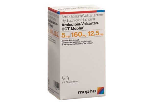 Amlodipin-Valsartan-HCT-Mepha Filmtabl 5mg/160mg/12.5mg 100 Stk