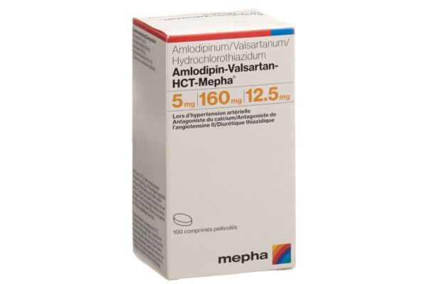 Amlodipin-Valsartan-HCT-Mepha Filmtabl 5mg/160mg/12.5mg 100 Stk