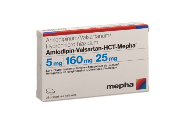 Amlodipin-Valsartan-HCT-Mepha Filmtabl 5mg/160mg/25mg 28 Stk