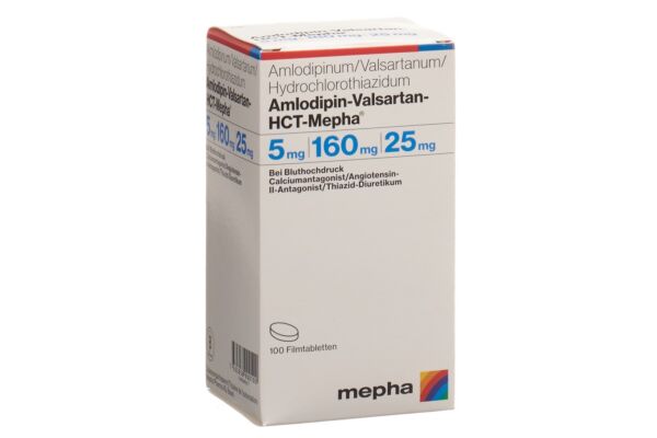 Amlodipin-Valsartan-HCT-Mepha Filmtabl 5mg/160mg/25mg 100 Stk