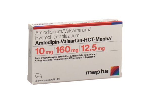 Amlodipin-Valsartan-HCT-Mepha Filmtabl 10mg/160mg/12.5mg 28 Stk