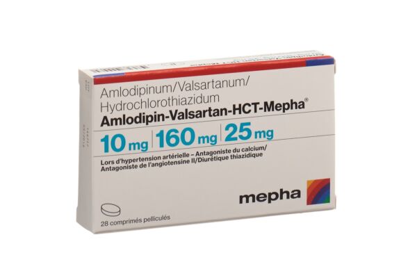 Amlodipin-Valsartan-HCT-Mepha Filmtabl 10mg/160mg/25mg 28 Stk