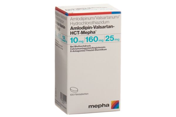 Amlodipin-Valsartan-HCT-Mepha Filmtabl 10mg/160mg/25mg 100 Stk