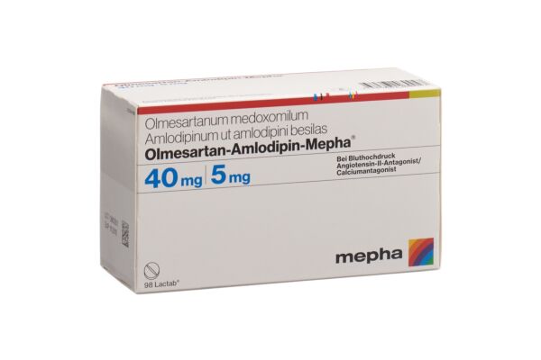 Olmesartan-Amlodipin-Mepha Filmtabl 40mg/5mg 98 Stk