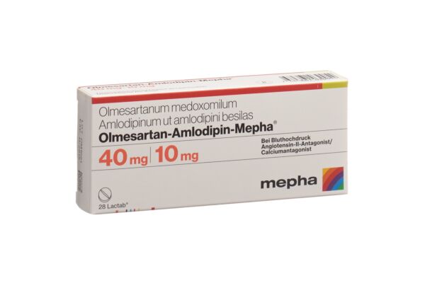 Olmesartan-Amlodipin-Mepha Filmtabl 40mg/10mg 28 Stk