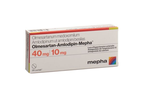 Olmesartan-Amlodipin-Mepha Filmtabl 40mg/10mg 28 Stk