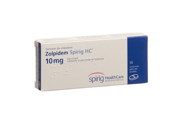 Zolpidem Spirig HC Filmtabl 10 mg 10 Stk