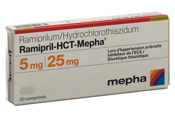 Ramipril-HCT-Mepha cpr 5/25 20 pce