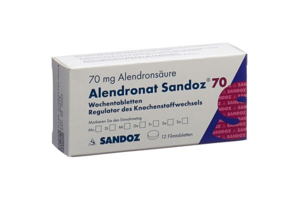 Alendronate Sandoz cpr pell 70 mg 12 pce