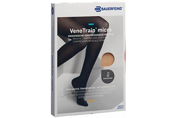 VENOTRAIN MICRO A-D KKL2 XL normal/short offene Fussspitze creme 1 Paar