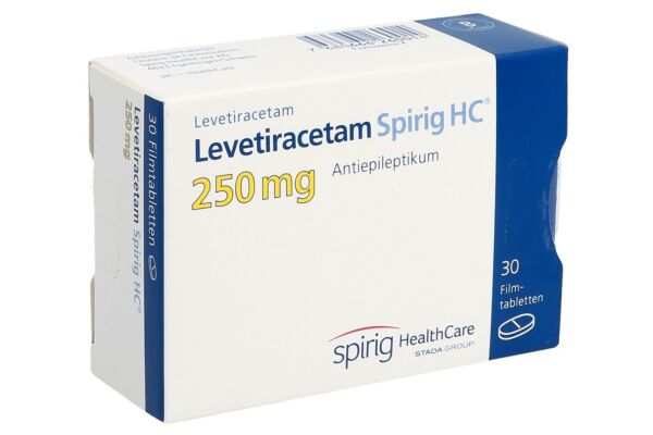 Lévétiracétam Spirig HC cpr pell 250 mg 30 pce