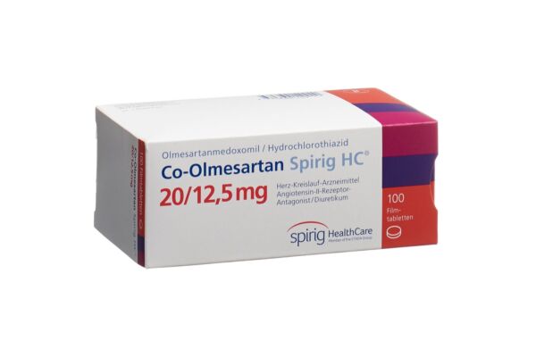 Co-Olmesartan Spirig HC Filmtabl 20 mg/12.5 mg 100 Stk