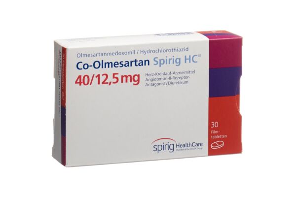 Co-Olmésartan Spirig HC cpr pell 40 mg/12.5 mg 30 pce