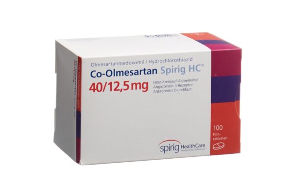 Co-Olmésartan Spirig HC cpr pell 40 mg/12.5 mg 100 pce