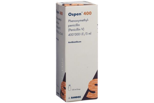 Ospen 400 sirop 400000 UI/5ml fl 120 ml