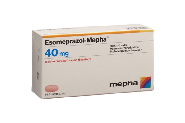 Esomeprazol-Mepha cpr pell 40 mg 60 pce