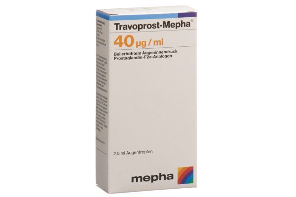 Travoprost-Mepha gtt opht 40 mcg/ml fl 2.5 ml