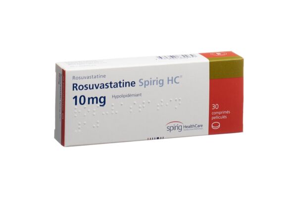 Rosuvastatine Spirig HC cpr pell 10 mg 30 pce