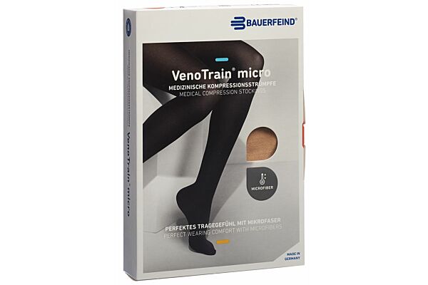 VENOTRAIN MICRO A-T CCL2 S normal/short pied ouvert crème