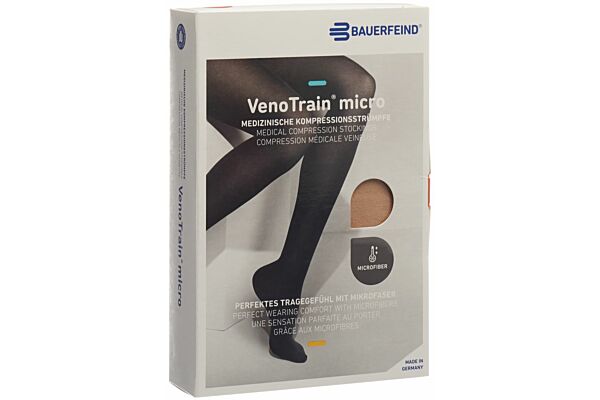 VENOTRAIN MICRO A-TU KKL2 S plus/long geschlossene Fussspitze creme