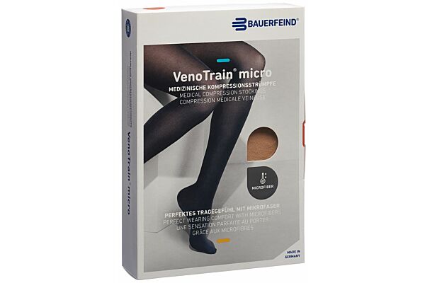 VENOTRAIN MICRO A-TU KKL2 S normal/short offene Fussspitze creme