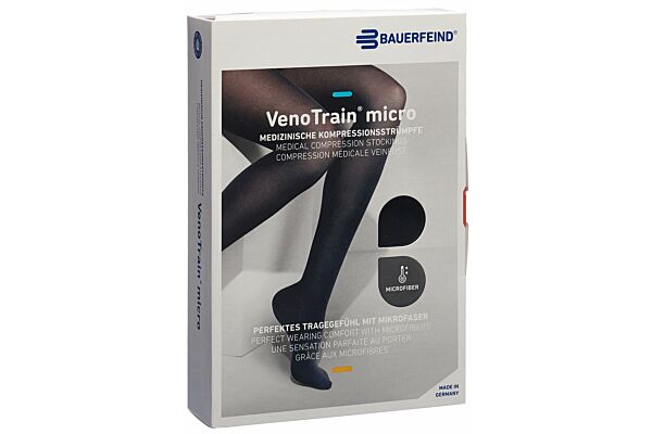 VENOTRAIN MICRO A-TU KKL2 XL normal/short offene Fussspitze schwarz