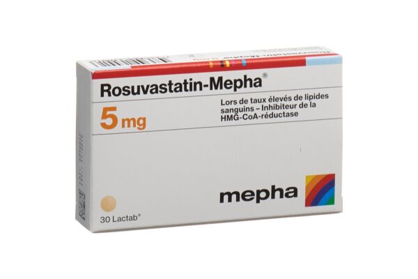 Rosuvastatin-Mepha cpr pell 5 mg 30 pce