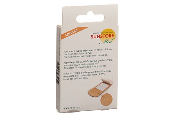 SUN STORE Med pansements pour peaux sensibles 15 pce