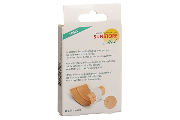 SUN STORE Med pansements pour le sport à découper 10 pce