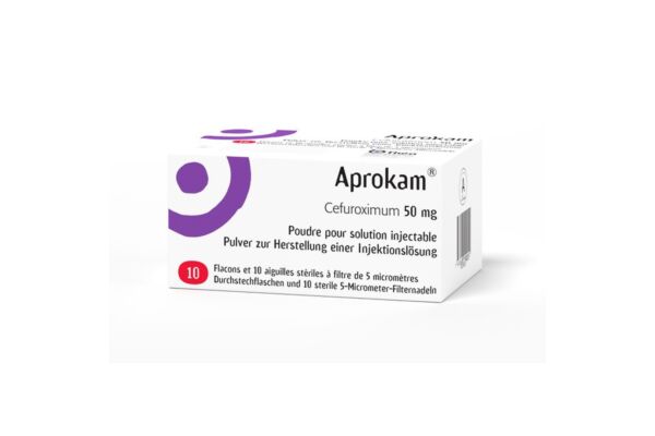 Aprokam subst sèche 50 mg + 10 aiguilles-filtres stériles flac 10 pce