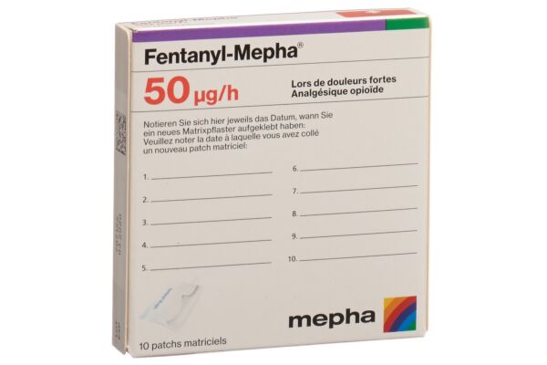 Fentanyl-Mepha Matrixpfl 50 mcg/h 10 Stk