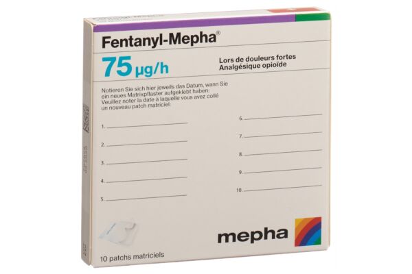 Fentanyl-Mepha patch mat 75 mcg/h 10 pce