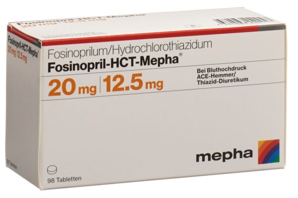 Fosinopril-HCT-Mepha Tabl 20/12.5 mg 28 Stk