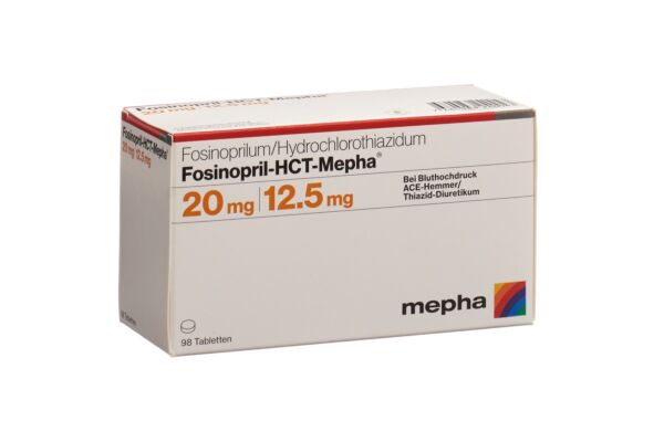 Fosinopril-HCT-Mepha cpr 20/12.5 mg 98 pce