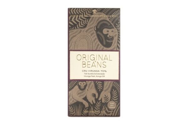 Original Beans Cru Virunga chocolat noir 70% bio 70 g