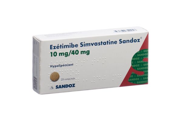 Ezetimib Simvastatin Sandoz Tabl 10/40 mg 28 Stk