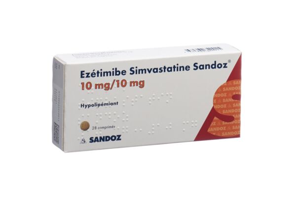 Ezetimib Simvastatin Sandoz Tabl 10/10 mg 28 Stk