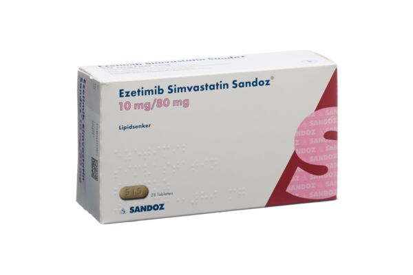 Ezetimib Simvastatin Sandoz Tabl 10/80 mg 28 Stk