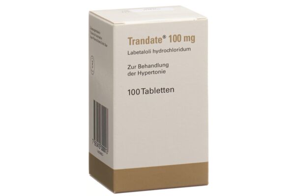 Trandate cpr 100 mg bte 100 pce