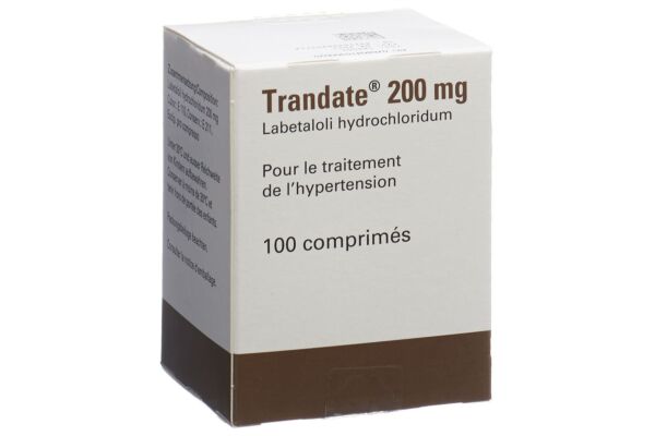 Trandate cpr 200 mg bte 100 pce