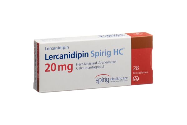 Lercanidipin Spirig HC cpr pell 20 mg 28 pce