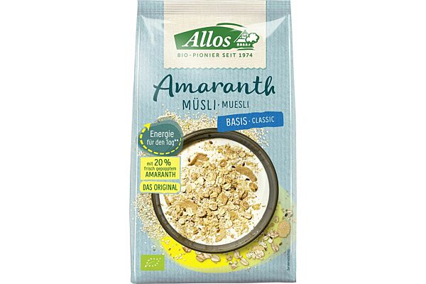 Allos muesli à l'amarante classique sach 375 g