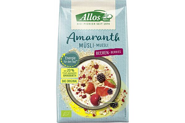 Allos muesli à l'amarante et aux baies 375 g