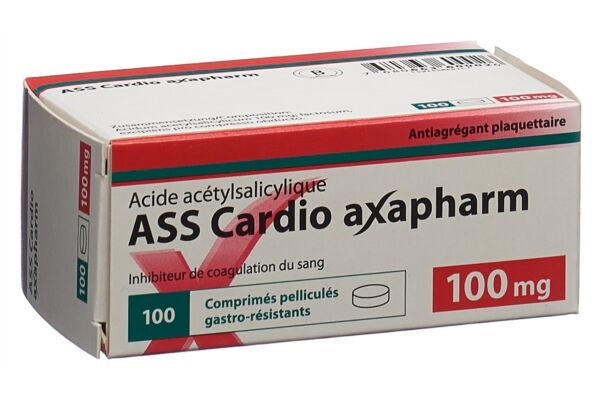 ASS Cardio axapharm Filmtabl 100 mg 100 Stk